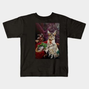 siamese cat ceasar Kids T-Shirt